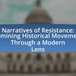 Narratives of Resistance: Examining Historical Movements Through a Modern Lens