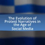 The Evolution of Protest Narratives in the Age of Social Media