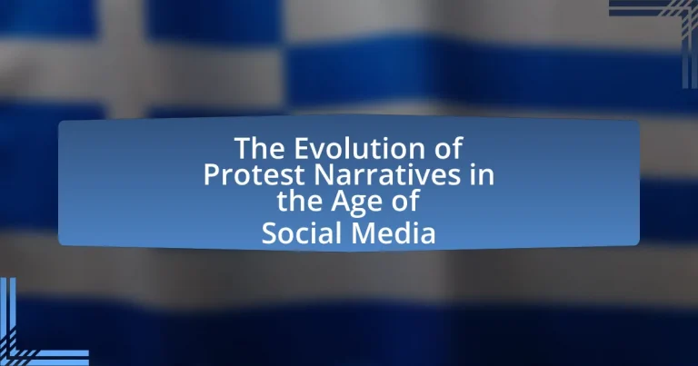 The Evolution of Protest Narratives in the Age of Social Media