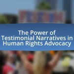The Power of Testimonial Narratives in Human Rights Advocacy