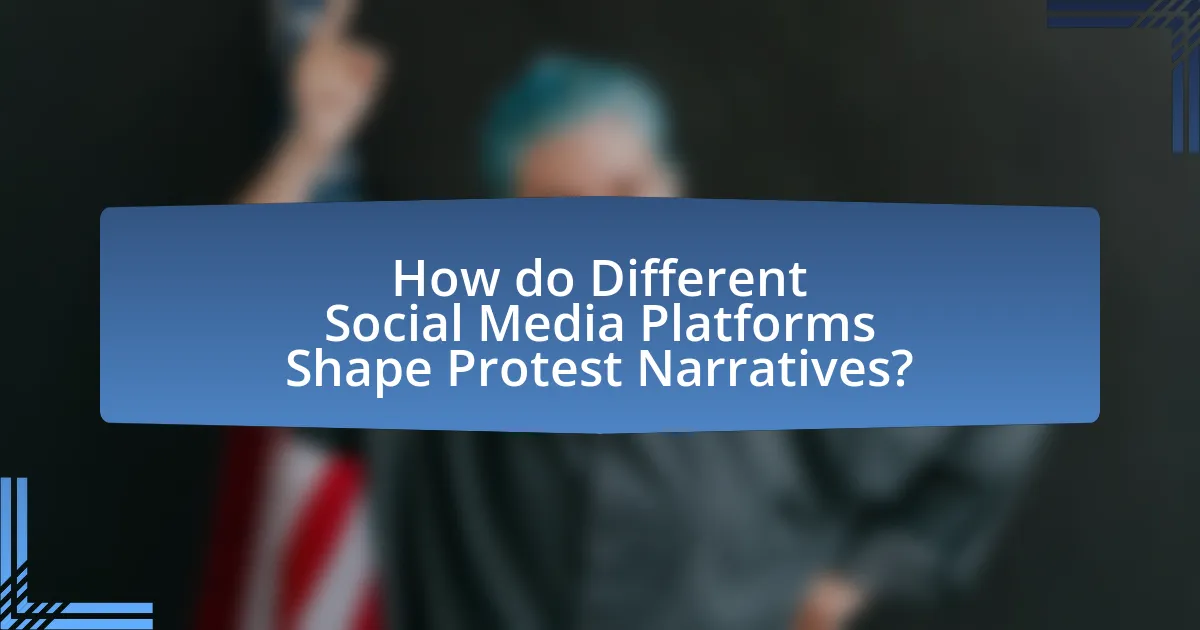 How do Different Social Media Platforms Shape Protest Narratives?
