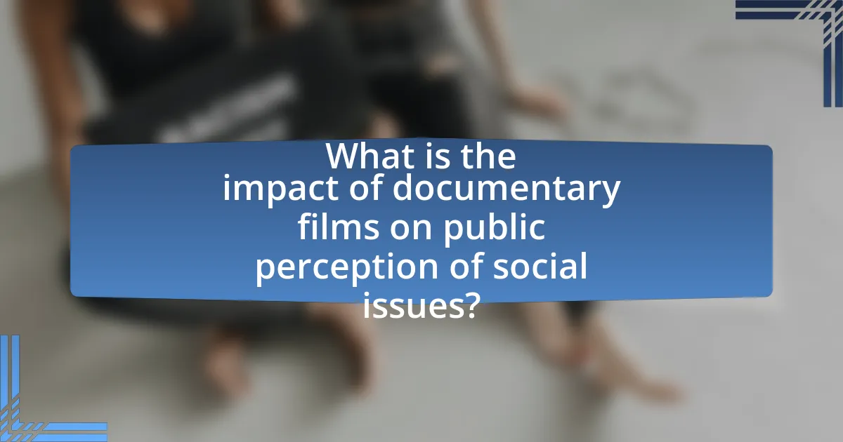 What is the impact of documentary films on public perception of social issues?